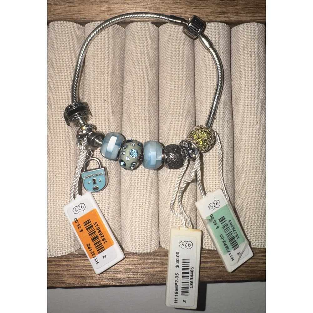Lot of 9 Persona Sterling Silver Charms Biagi Italy Bracelet Beads .925 35 grams